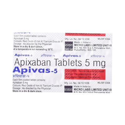 Apivas 5mg Strip Of 10 Tablets