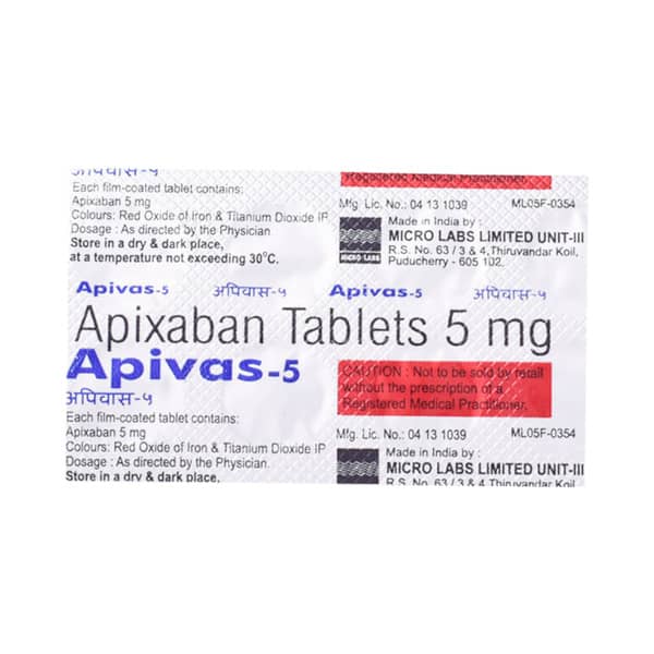 Apivas 5mg Strip Of 10 Tablets