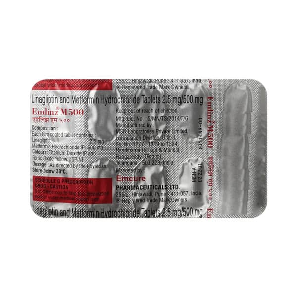 Emlinz M 500Mg Strip Of 10 Tablets