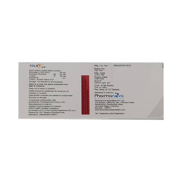 Tolby Strip Of 10 Tablets
