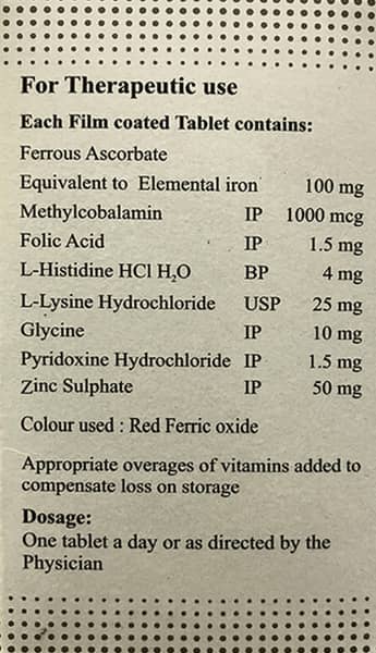 Astyfer Xt Strip Of 15 Tablets