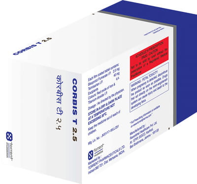 Corbis T 2.5/40mg Strip Of 10 Tablets