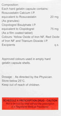 Rosufit Cv 20mg Strip Of 15 Capsules