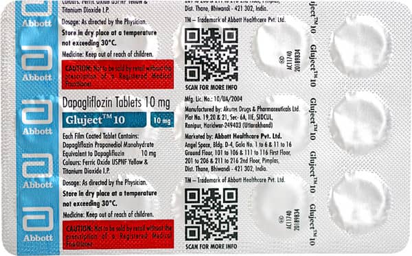 Gluject 10Mg Strip Of 15 Tablets