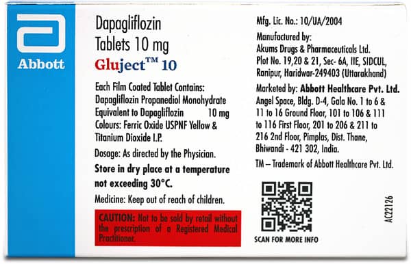Gluject 10Mg Strip Of 15 Tablets