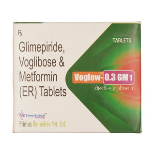Voglow 0.3mg Gm 1 Strip Of 15 Tablets