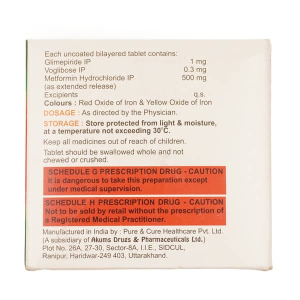 Voglow 0.3mg Gm 1 Strip Of 15 Tablets