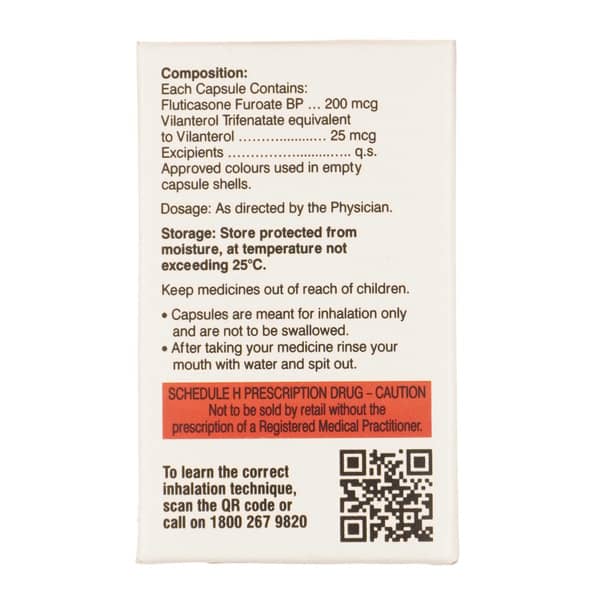 Vilfuro 200mcg Bottle Of 15 Inhalation Capsules