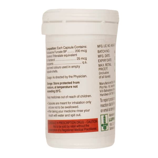 Vilfuro 200mcg Bottle Of 15 Inhalation Capsules