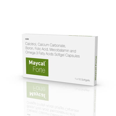Maycal Forte Strip Of 10 Softgel Capsules