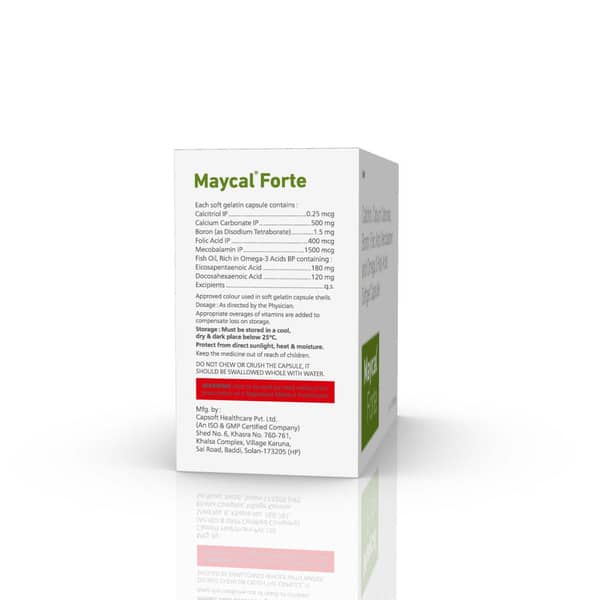 Maycal Forte Strip Of 10 Softgel Capsules