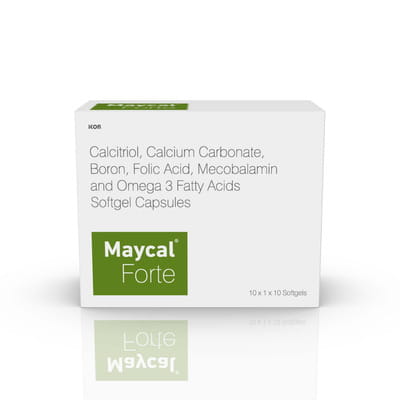 Maycal Forte Strip Of 10 Softgel Capsules