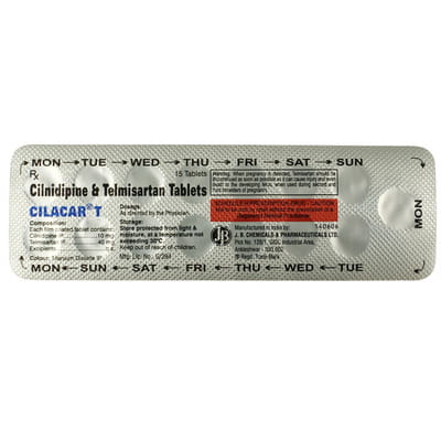 Cilacar T 10/40mg Strip Of 15 Tablets