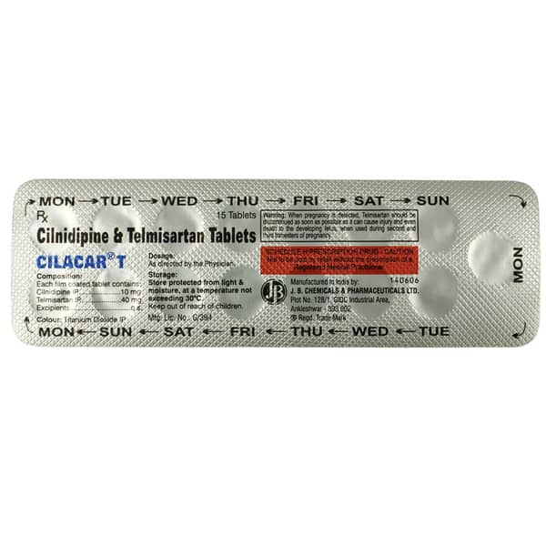Cilacar T 10/40mg Strip Of 15 Tablets