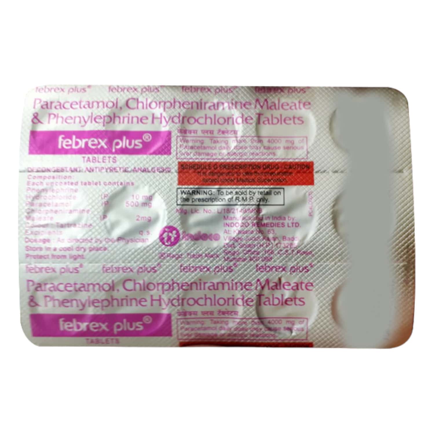 Febrex Plus Strip Of 15 Tablets: Uses, Side Effects, Price & Dosage ...