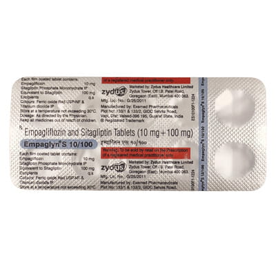 Empaglyn S 10/100mg Strip Of 10 Tablets