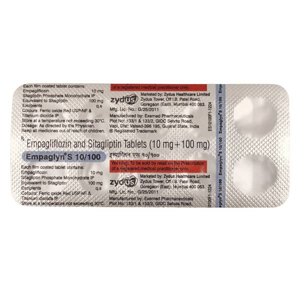 Empaglyn S 10/100Mg Strip Of 10 Tablets