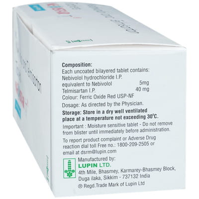 Nebistar T 5/40mg Strip Of 10 Tablets