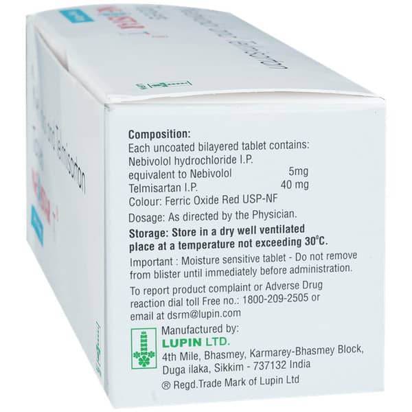 Nebistar T 5/40mg Strip Of 10 Tablets