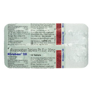 Rivaban 20Mg Strip Of 10 Tablets