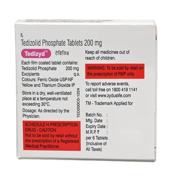 Tedizyd 200mg Strip Of 6 Tablets