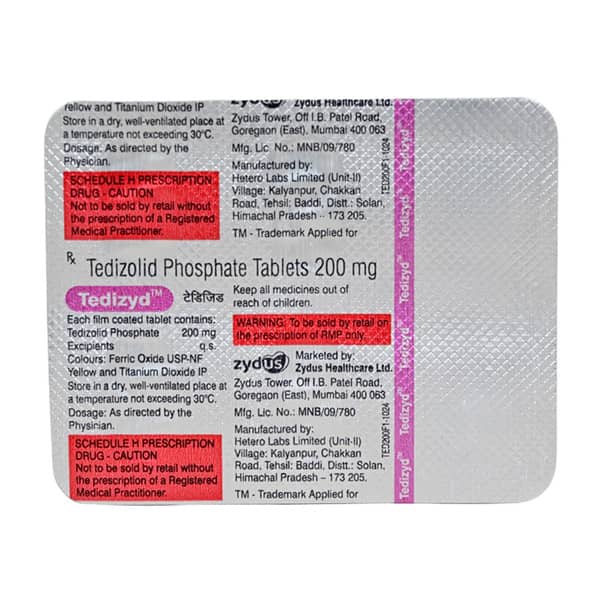 Tedizyd 200mg Strip Of 6 Tablets
