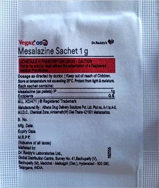 Vegaz Od 1gm Sachet Of 1.66gm Granules