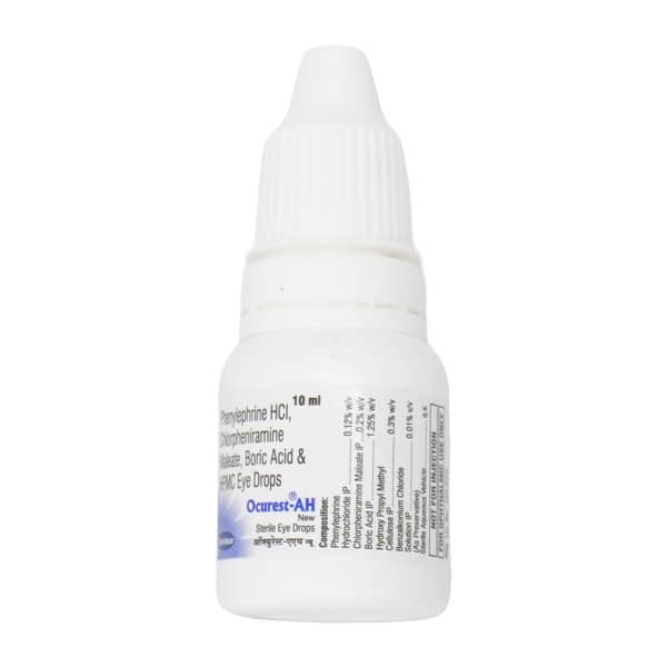 Ocurest Ah New Bottle Of 10Ml Eye Drops