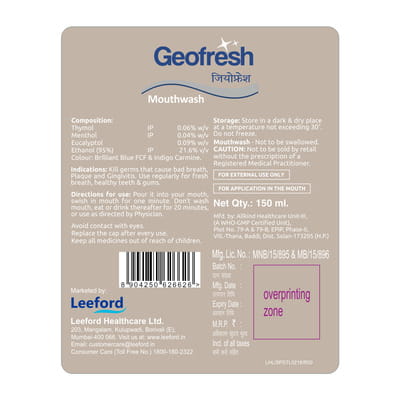 Geofresh Mouthwash 150ml
