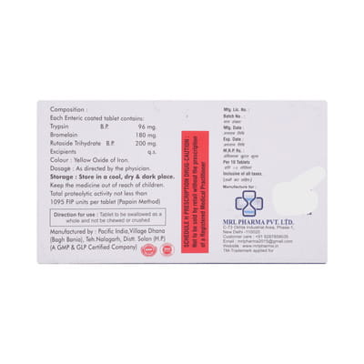 Exlzyme Strip Of 10 Tablets