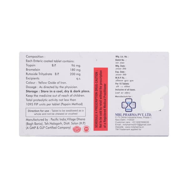 Exlzyme Strip Of 10 Tablets