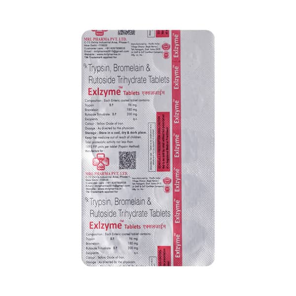 Exlzyme Strip Of 10 Tablets