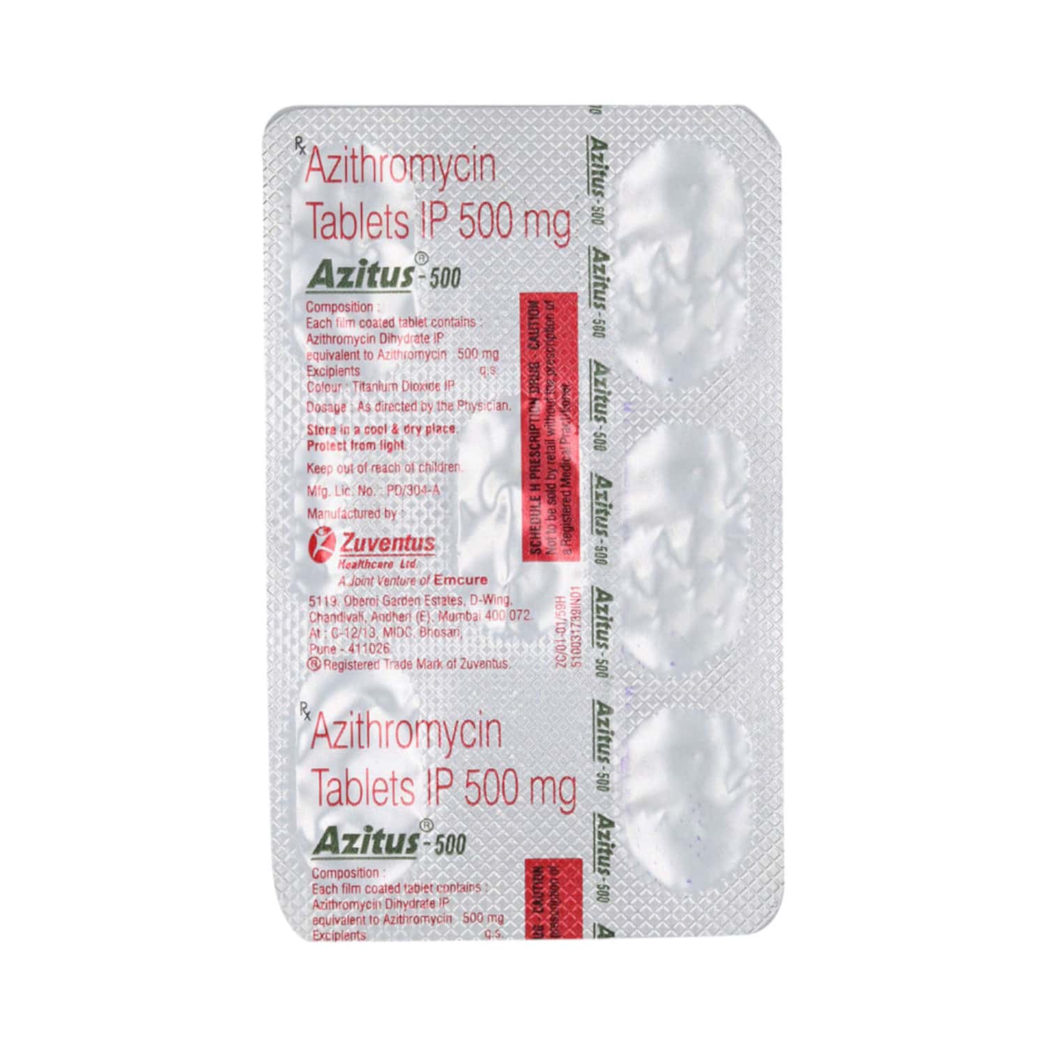 Azitus 500 MG Tablet (5): Uses, Side Effects, Price & Dosage | PharmEasy