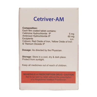 Cetriver Am Strip Of 10 Tablets