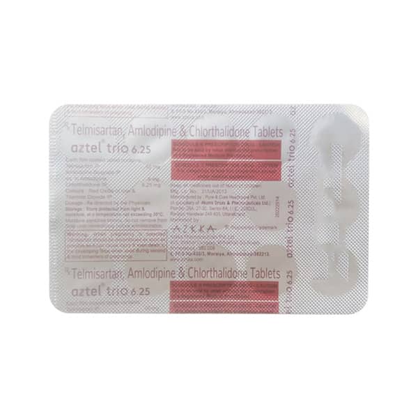 Aztel Trio 6.25mg Strip Of 15 Tablets