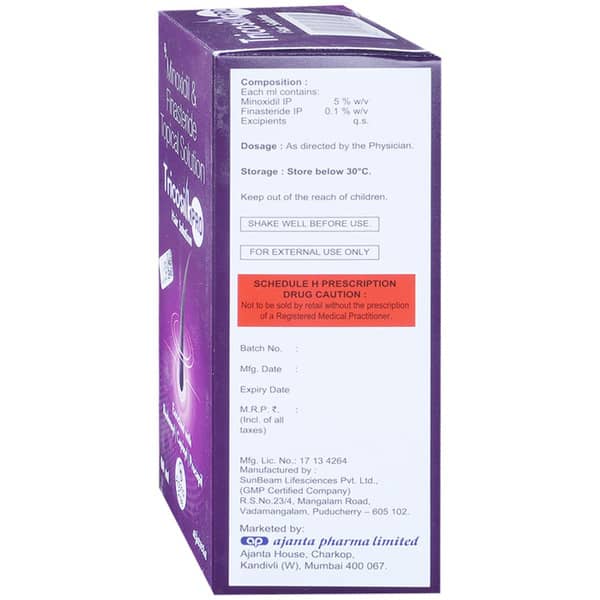 ट्रिकोसिल्क प्रो अल्कोहल फ्री की बोतल 60एमएल हेयर सोल्यूशन