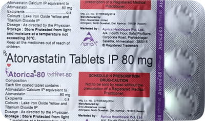 Atorica 80mg Strip Of 15 Tablets