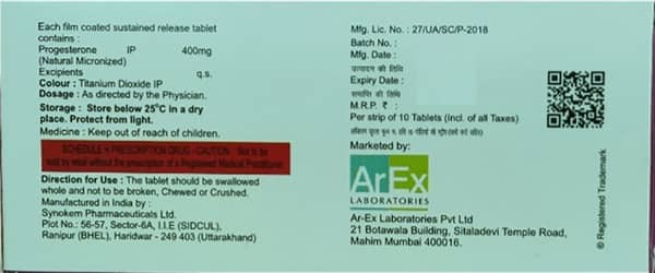 Minagest Sr 400Mg Strip Of 10 Tablets