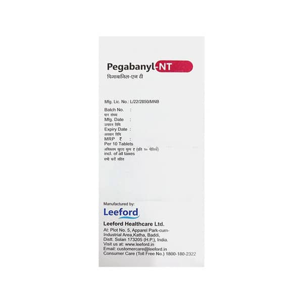 Pegabanyl Nt Strip Of 10 Tablets