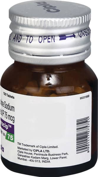 Thyrocip 75Mcg Bottle Of 120 Tablets