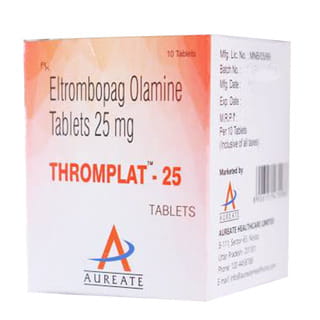 Thromplat 25Mg Bottle Of 10 Tablets