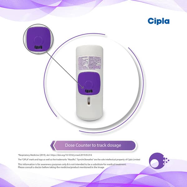 Maxiflo Synchrobreath 125 Inhaler 120 Md