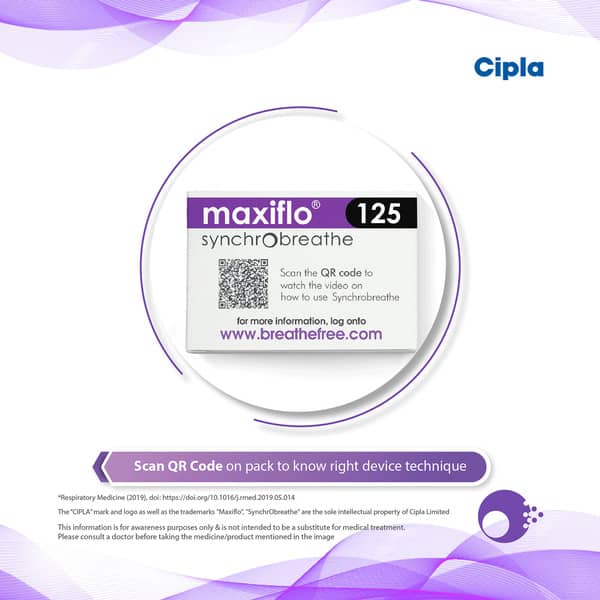 Maxiflo Synchrobreath 125 Inhaler 120 Md