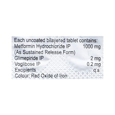 Zoryl Mv 2mg Forte Strip Of 10 Tablets