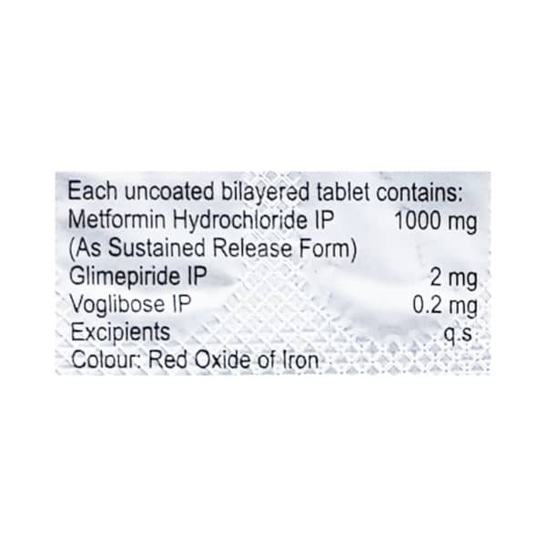 Zoryl Mv 2mg Forte Strip Of 10 Tablets