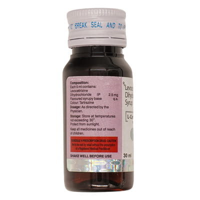 L Cetriver Bottle Of 30ml Syrup