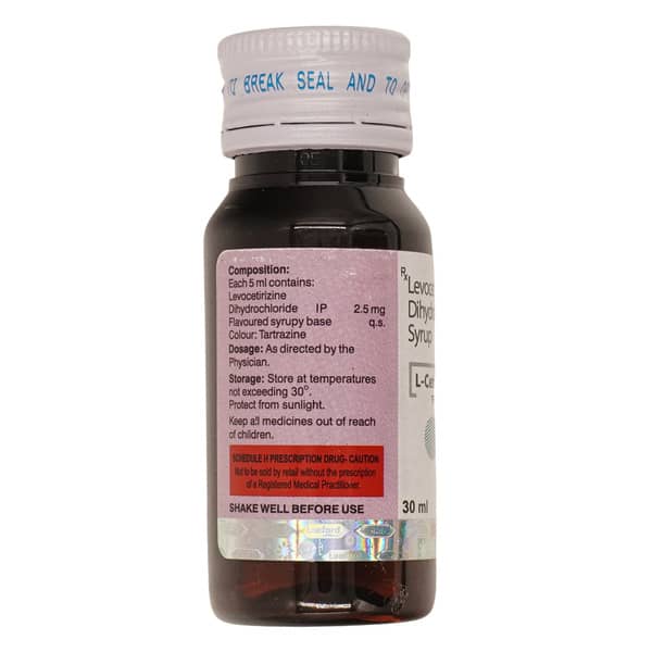 L Cetriver Bottle Of 30ml Syrup