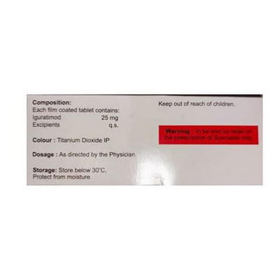 Mimod 25mg Strip Of 15 Tablets