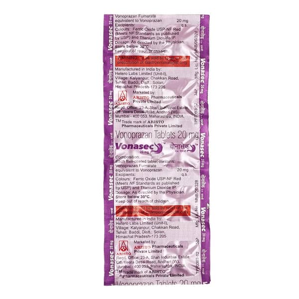 Vonasec 20mg Strip Of 10 Tablets