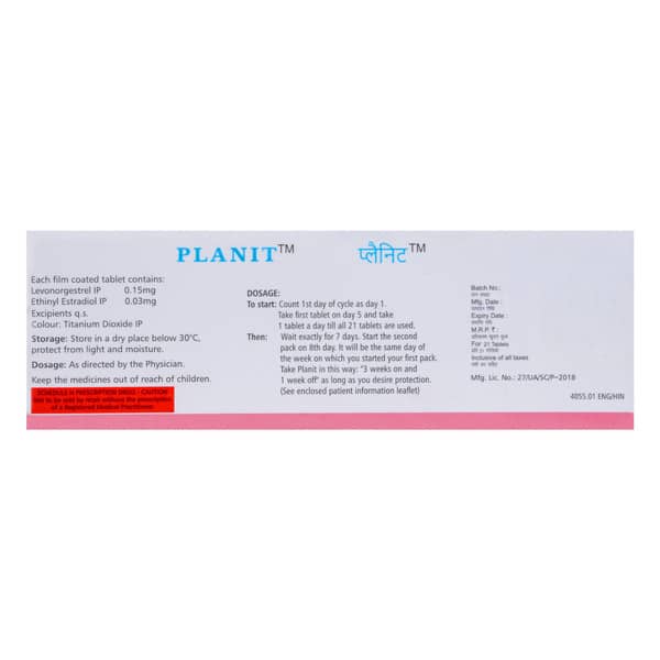 Planit Strip Of 21 Tablets